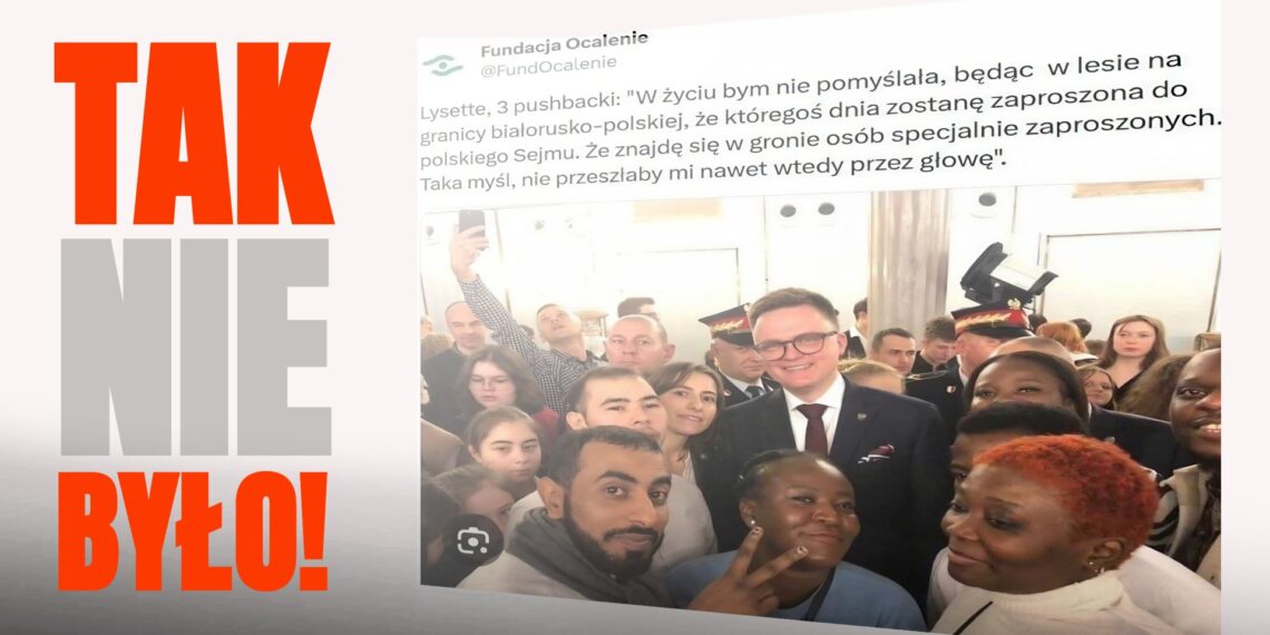 Kabaretowy sąd – sądowy kabaret. Hołownia nie robił sobie zdjęć z migrantami
