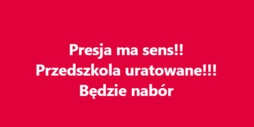 Pabierowski ugina się pod presją! Kubicki: przedszkola uratowane