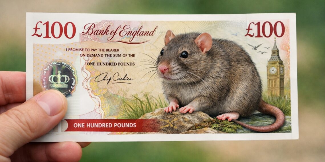 Daj głos aktywistom, a szczur pojawi się na banknocie! Pomysł z ojczyzny Orwella [FELIETON]